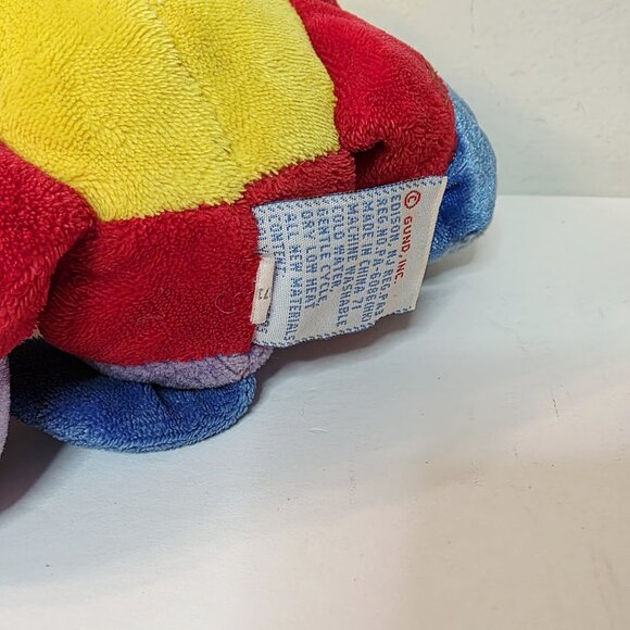 Baby Gund Tutti Frutti #58314 Multi Color Puppy Dog Plush Stuffed Toy - Picture 6 of 6